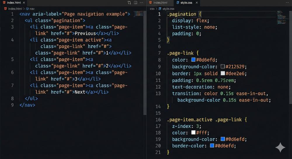 HTML/CSSのサンプルコードブロック